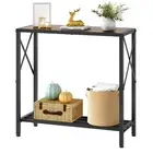 Console Table 2 Tier Small Entryway Table Narrow Sofa Table for Entryway with...