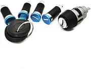 Ignition Starter Switch Lock Barrel with 2 Keys 701837205 /Fit for VW T4 Caravelle MK IV 1990-2003 Transporter 7Pcs/Set