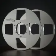 1 Pair Pro 10.5" REVOX Silver 1/4" Empty Take Up Reels For R2R Tape Recorders