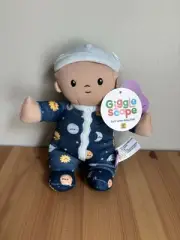 Gigglescape Giggle Scape Plush Baby Doll Boy Space Soft Lovey Blue Peach