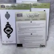 NEW Stampin' Up! Ornament Keepsakes Stamps Sizzix Framelits Dies 128051 Holidays
