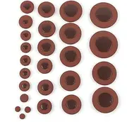 26pcs Multi Size Lambskin Sax Leather Pads Replacement Set, Alto Saxophone Accessories, Simple Replacement Structure, Material, Variety of Sizes from 8.1mm to 45.9m