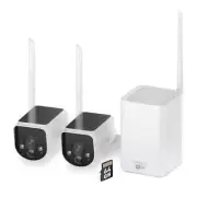 Swann 6145818 MaxRanger4K Wireless Solar Security System - 2 Pack BRAND NEW
