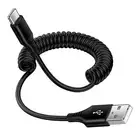 2.5ft Coiled Fast Charging Cable for Samsung Galaxy S24 FE S23 Z Fold 6 5 4 3...