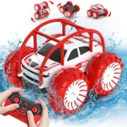 Amphibious Remote Control Car, Rechargeable RC Cars Toy 360° Flips Rotation Stun