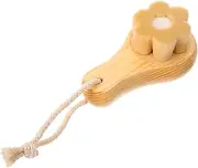 Healeved Face Scrubber Wooden Handle Exfoliator Brush for Women Deep Cleansing Facial Scrub Brush with Soft Bristles Pore Cleaning Tool for Improved Skin Texture