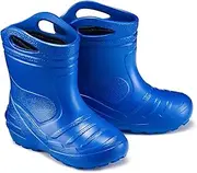 [ESTRO] K051 Children's Wellington Boots Girls Lined Rain Boots Children's Wellington Boots Children Lightweight Rain Shoes Kids Wellington Boots Boys Lined, blue, 35 EU