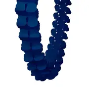 3.6m Four Leaf Clover Paper Garland - Navy Blue