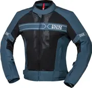 IXS Evo-Air Motorcycle Textile Jacket, black-blue, Size L for Men Black Blue