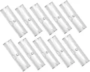 [Gatuida] 10Pcs Snap Buckle Glasses Storage Box Transparent Eyewear Organizer Fashionable Display Case for Travel Sunglasses and Eyeglasses Stylish and Minimalist Design