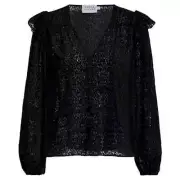 New! Tanya Taylor Lucy Top Black Size XS NWT 17379