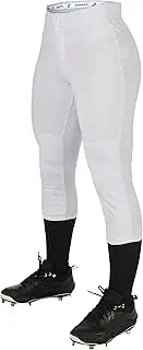 [CHAMPRO] Women's Fireball Low-Rise Knicker-Style Fastpitch Softball Pants in Solid Color with Reinforced Knees