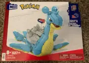 Sealed MEGA Pokemon Lapras Building Toy Kit with Action Figure 527pcs New