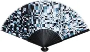 山本仁商店(YamamotoJin) Yamamoto Hitoto Shoten 4757 Folding Fan with Bag Square
