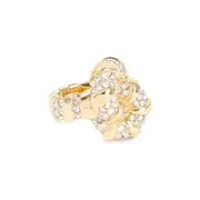 [Lanvin] Lanvin-Golden Brass Rhinestone Melodie Ring-Donna 51 RINGS