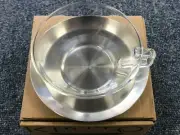 KINTO CAST Teacup Tea Cup & Saucer Stainless Steel 220ml 23086 from JAPAN