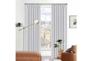 Lincoln Exclusive Fabrics Room Darkening Wave Smooth Pleated Curtains Pair 213cm/221cm/250cm Drop