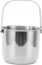 Stainless Steel Ice Bucket,Thickened Stainless Steel Double-Layer Insulation Ice Bucket Red Wine Champagne Ice Bucket Beer Bucket Ktv Bar Commercial Ice Bucket(Silver)