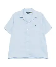 linen shirt S,L blue