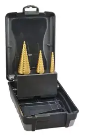 Saber HSS TiN Coated Straight Flute Step Drill Set - Metric - 8030-S1
