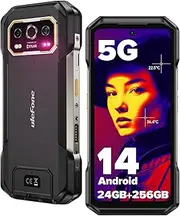 [Ulefone] Armor 27T Pro 5G Rugged Smartphone Thermal Imaging Camera Android 14 24GB+256GB 10600mAh/33W MTK Dimensity 6300 50MP+64MP Night Vision 6.78" FHD+ 120Hz Dual SIM Cell Phone Fingerprint ID NFC