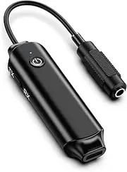 Bluetooth 5.0 Transmitter,Bluetooth Receiver,3.5mm AUX Bluetooth Transmitter Receiver with Noise Reduction, Low Latency,Portable Wireless Bluetooth Receiver for Headphones,TV,Speakers Stereo