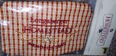 Longaberger 2000 Woven Memories Liner OTE- Homestead Red Plaid-NEW!!!