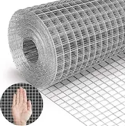 16"X50' Hardware Cloth 1/2 Inch Mesh, 19 Gauge Hot Dipped Galvanized After Welded Chicken Wire, Wire Mesh Roll for Cage Wire, Garden Protection, Chicken Wire Mesh and DIY Projects(16"X50')