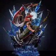 40cm One Piece Whitebeard Pirates Figure Fighting Edward Newgate Statue Gk White
