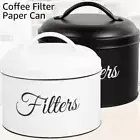 Coffee Filter Holder Round Basket Coffee Filter Storage Container with Lid LiOAg