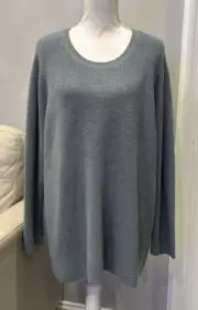 NWT Eileen Fisher 100% Extra Fine Merino Wool Pullover Sweater F1LZK-W5920M Sz1X