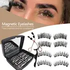 1 Set Artificial Eyelashes No Glue Needed Dress-up Lightweight Magnetic False