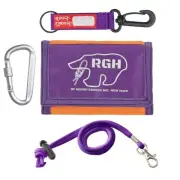 Rough Enough Kids Wallet for Girls Boys Teens with Neck Lanyard Keychain Zipp...