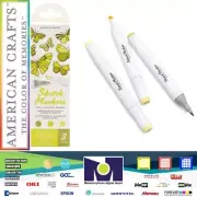 AC Sketch Markers Collection Dual Tip Chisel & Fine Point 3 Pk Key Lime 34007543