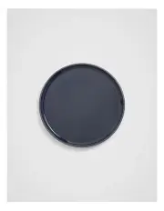 [Fine Day] Daily Porcelain Medium Plates 4 Pack in Charcoal