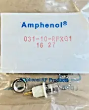 AMPHENOL 031-10-RFXG, Bulkhead Jack, 50ohm, RF/Coaxial Connectors, NEW