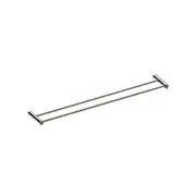 ALDER AVVA Round Double Towel Rail - 600mm - Brushed Nickel