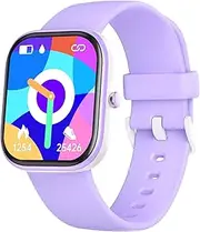 [ZONEY] Kids Smart Watch for Boys Girls, IP68 Waterproof Kids Fitness Activity Tracker Watch,Heart Rate Sleep Monitor,8 Sport Modes,Pedometers,Calories Counter,Alarm Clock,Kids Gifts (Purple)