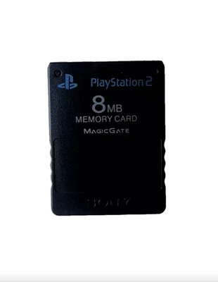 Sony Playstation 2 PS2 Official OEM MagicGate Black 8mb Memory Card Genuine