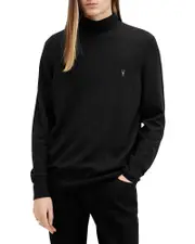 Allsaints Kilburn Wool & Nylon Regular Fit Mock Neck Sweater
