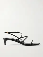 [KHAITE] KHAITE - Loop Leather Sandals - Black - IT36 IT 36 Black