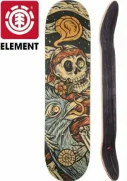 ELEMENT skateboard deck TIMBER HIGH & DRY SKULL Chad Eaton AKA Timber From Japan