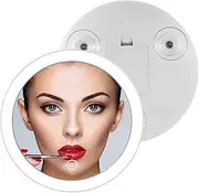 10X Magnifying Mirror 6.8Inch Magnifying Makeup Mirror with 3 Suction Cups Magnified Makeup Mirror Backlit LED Cosmetic Mirror Makeup Mirror with 10X Magnification for Bedroom Bathroom Travel
