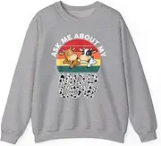 [X.Style] Ask Me About My Moo Cow Toddlers Boys Girls Cows Print ds032 Sweater Grey L