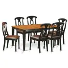 7 PC Kitchen Table set-Dining Table and 6 Dining Chairs