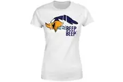 Looney Tunes Womens/Ladies Beep Beep Road Runner Cotton T-Shirt (White) - UTBI1033