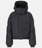 [Yves Salomon] Yves Salomon Shearling-trimmed down jacket AU 20 black