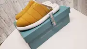 TOMS Alpargata Mallow Matte Woven Womens Yellow Mules Sz 11
