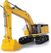wheelfun LESU 1/14 Hydraulic Excavator Metal Truck Radiator Sprocket 374F Unpainted Unassembled Motor ESC Servo Light W/O Sound Battery Remote Control