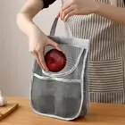 Hanging Mesh Storage Bag Net Produce Container Airy Potatoes Onion Fruit Veggies